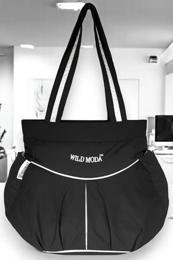 Black_Polyester_Solid_Zip_Closure_Shoulder_Bag_For_Women_(28_X_34_Cm)