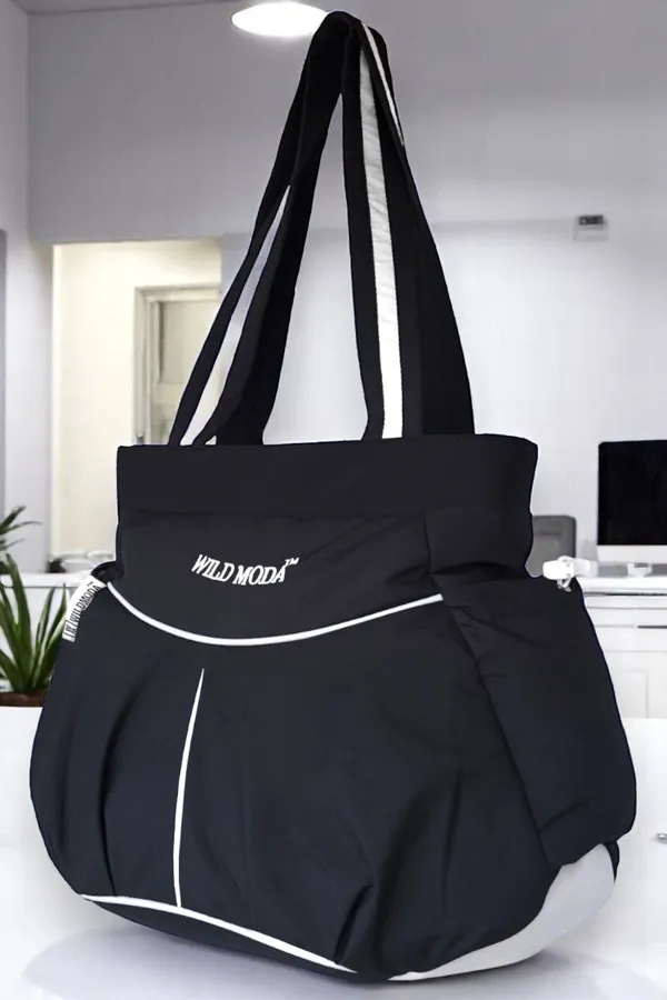 Black_Polyester_Solid_Zip_Closure_Shoulder_Bag_For_Women_(28_X_34_Cm)