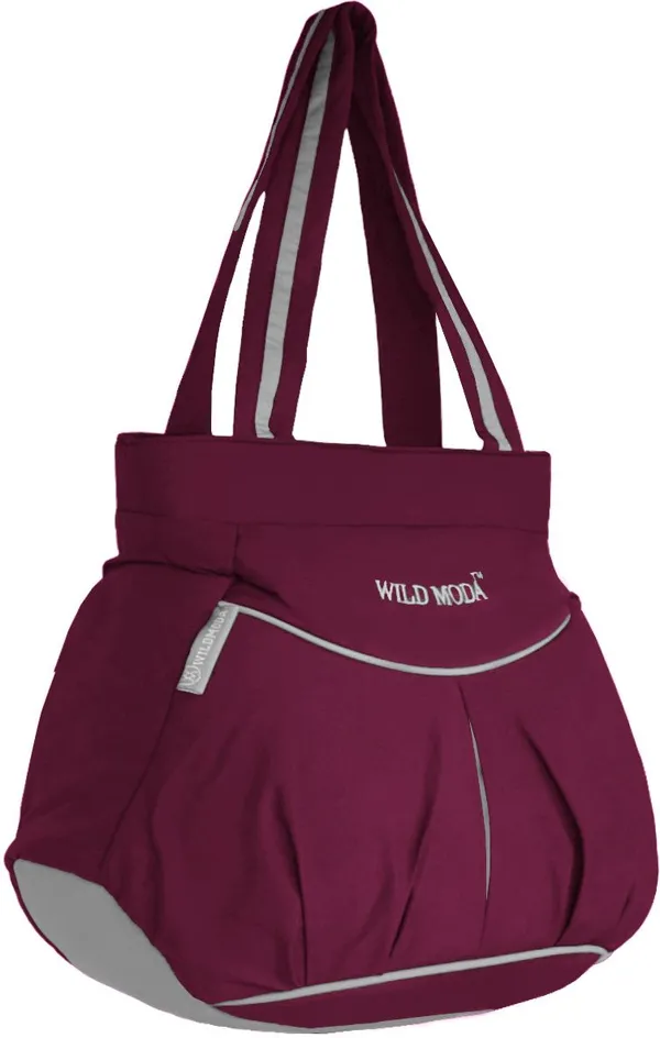 Maroon_Polyester_Solid_Zip_Closure_Shoulder_Bag_For_Women_(28_X_34_Cm)