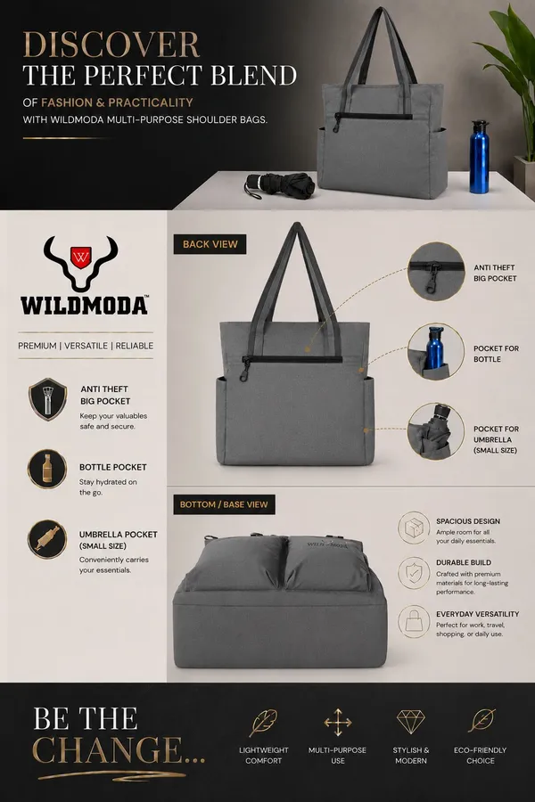Grey_&_Black_Polyester_Solid_Zip_Closure_Shoulder_Bag_For_Women_(34_X_32_Cm)