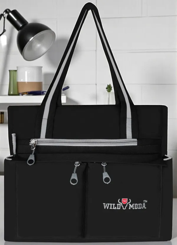 Black_Polyester_Solid_Zip_Closure_Shoulder_Bag_For_Women_(34_X_32_Cm)