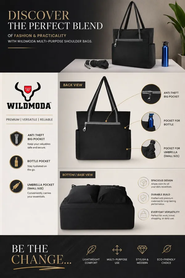 Black_Polyester_Solid_Zip_Closure_Shoulder_Bag_For_Women_(34_X_32_Cm)