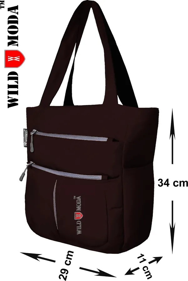 Maroon_Polyester_Solid_Zip_Closure_Shoulder_Bag_For_Women_(34_X_29_Cm)