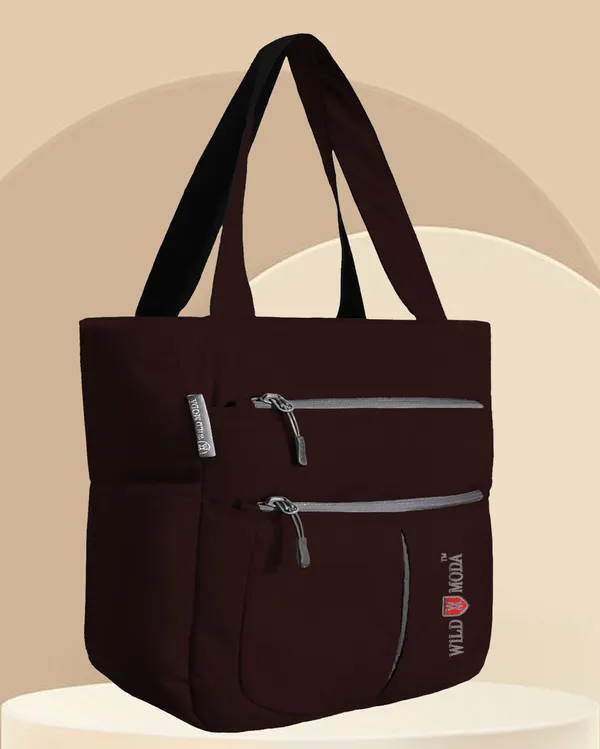 Maroon_Polyester_Solid_Zip_Closure_Shoulder_Bag_For_Women_(34_X_29_Cm)