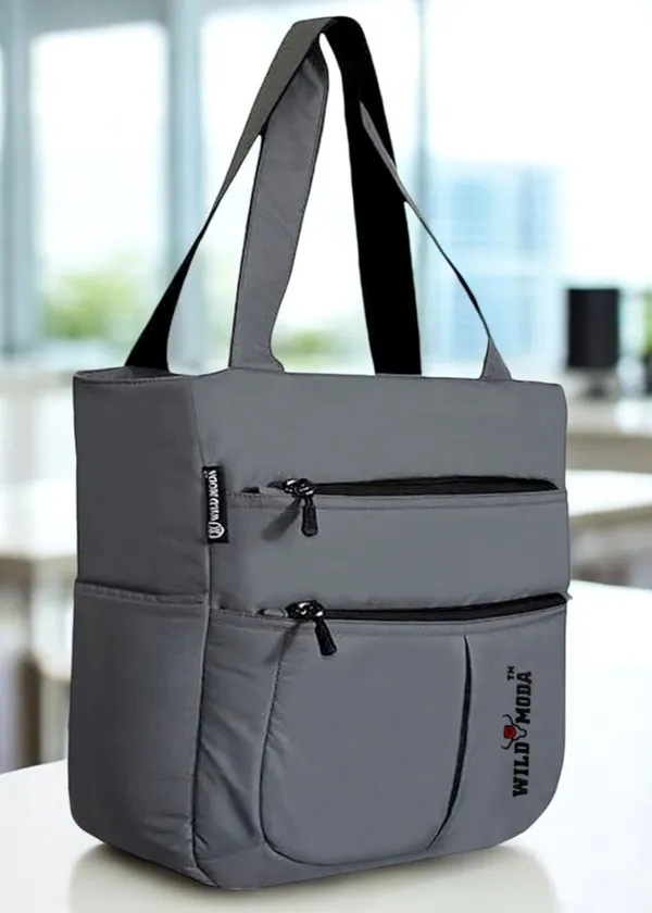 Grey_Polyester_Solid_Zip_Closure_Shoulder_Bag_For_Women_(34_X_29_Cm)
