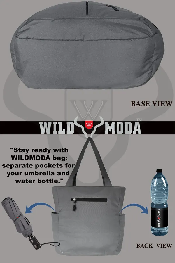 Grey_Polyester_Solid_Zip_Closure_Shoulder_Bag_For_Women_(34_X_29_Cm)