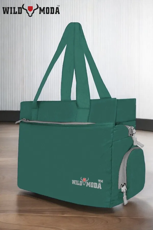 Green_Polyester_Solid_Zip_Closure_Shoulder_Bag_For_Women_(27_X_35_Cm)