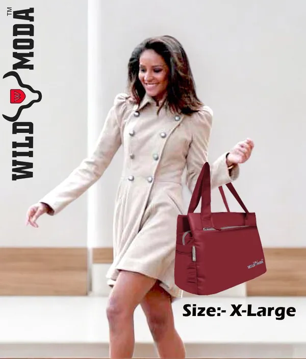 Maroon_Polyester_Solid_Zip_Closure_Shoulder_Bag_For_Women_(27_X_35_Cm)