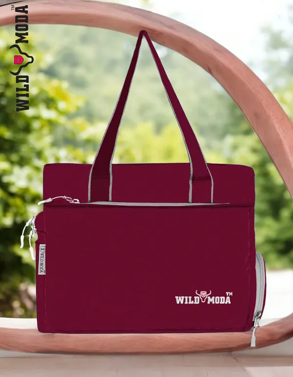 Maroon_Polyester_Solid_Zip_Closure_Shoulder_Bag_For_Women_(27_X_35_Cm)