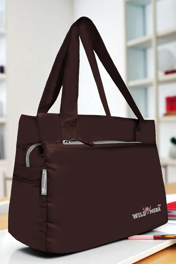 Brown_Polyester_Solid_Zip_Closure_Shoulder_Bag_For_Women_(27_X_35_Cm)