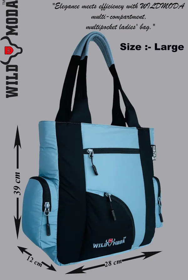 Grey_&_Black_Polyester_Solid_Zip_Closure_Shoulder_Bag_For_Women_(39_X_32_Cm)