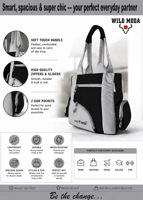 Black_Polyester_Solid_Zip_Closure_Shoulder_Bag_For_Women_(39_X_32_Cm)