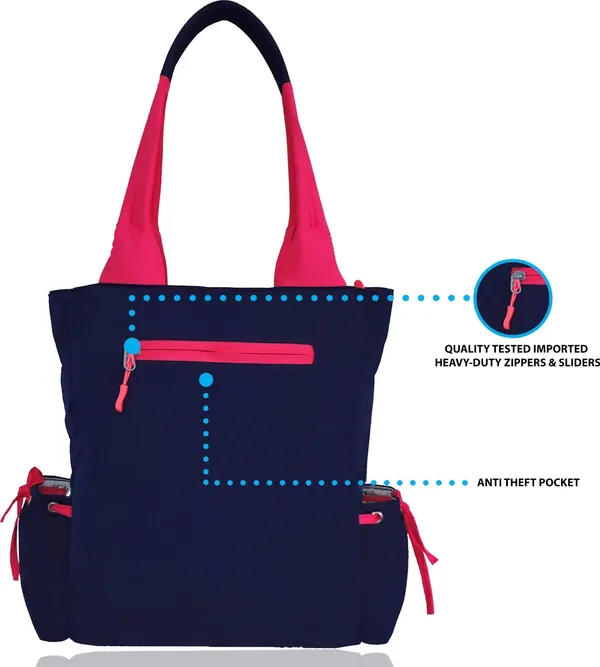 Blue_&_Pink_Polyester_Solid_Zip_Closure_Tote_For_Women_(36_X_33_Cm)