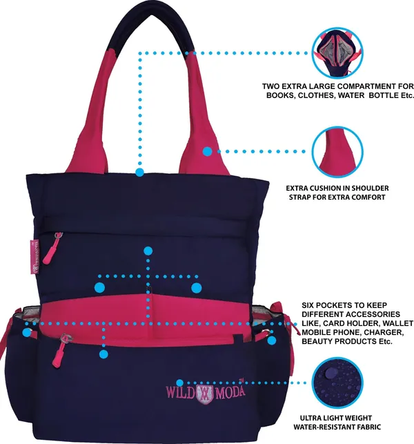 Blue_&_Pink_Polyester_Solid_Zip_Closure_Tote_For_Women_(36_X_33_Cm)
