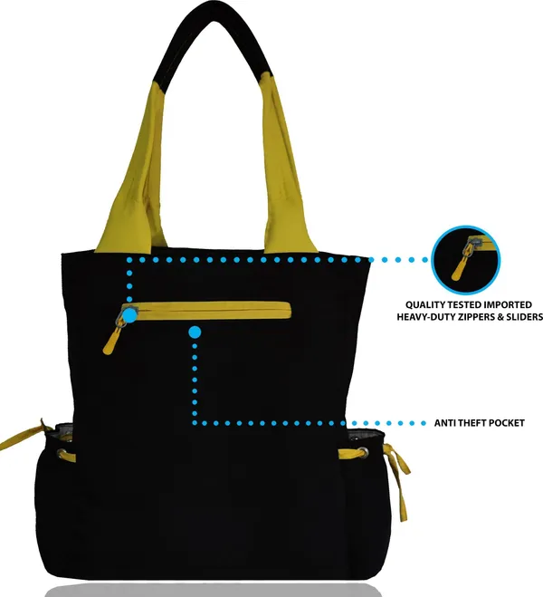 Black_&_Yellow_Polyester_Solid_Zip_Closure_Tote_For_Women_(36_X_33_Cm)