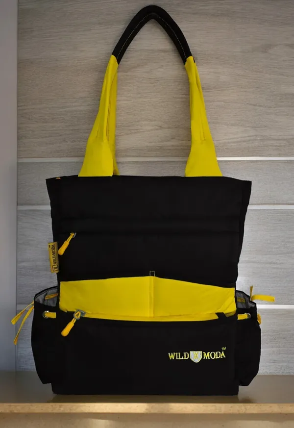 Black_&_Yellow_Polyester_Solid_Zip_Closure_Tote_For_Women_(36_X_33_Cm)