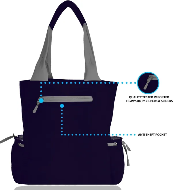 Blue_&_Grey_Polyester_Solid_Zip_Closure_Tote_For_Women_(36_X_33_Cm)