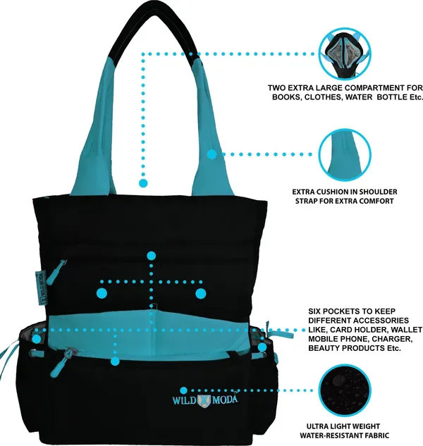 Black_&_Blue_Polyester_Solid_Zip_Closure_Tote_For_Women_(36_X_33_Cm)