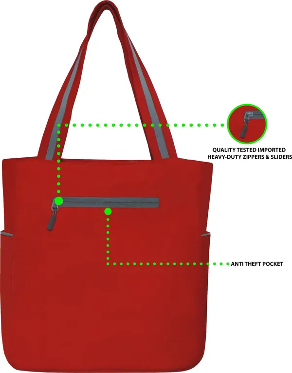 Red_Polyester_Solid_Zip_Closure_Shoulder_Bag_For_Women_(36_X_30_Cm)