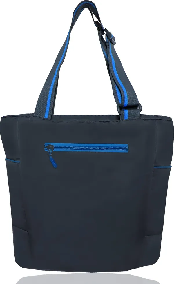 Grey_&_Blue_Polyester_Self_Design_Zip_Closure_Shoulder_Bag_For_Women_(36_X_32_Cm)