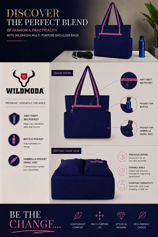 Blue_&_Pink_Polyester_Solid_Zip_Closure_Shoulder_Bag_For_Women_(34_X_32_Cm)