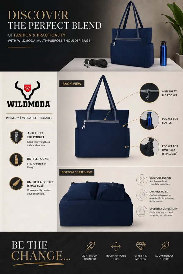 Blue_&_Grey_Polyester_Solid_Zip_Closure_Shoulder_Bag_For_Women_(34_X_32_Cm)