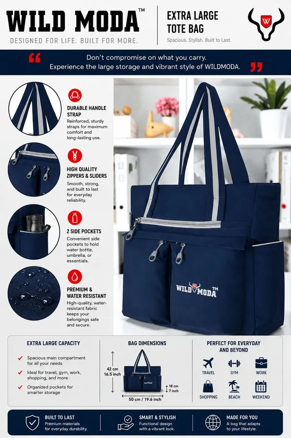 Blue_&_Grey_Polyester_Solid_Zip_Closure_Shoulder_Bag_For_Women_(34_X_32_Cm)