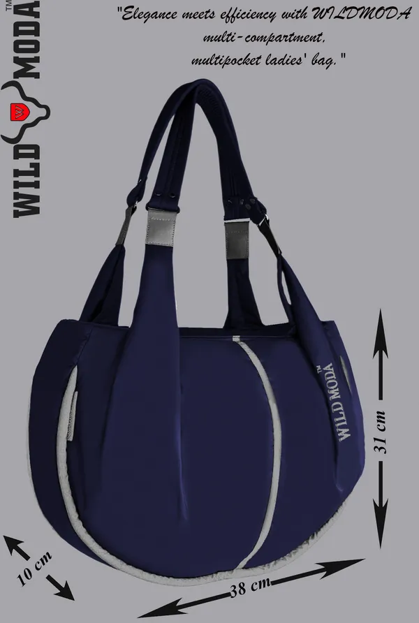 Blue_&_Grey_Polyester_Solid_Zip_Closure_Shoulder_Bag_For_Women_(33_X_38_Cm)