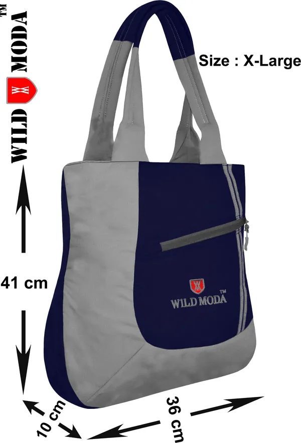 Blue_&_Grey_Polyester_Solid_Zip_Closure_Shoulder_Bag_For_Women_(41_X_36_Cm)
