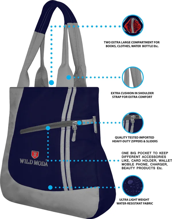 Blue_&_Grey_Polyester_Solid_Zip_Closure_Shoulder_Bag_For_Women_(41_X_36_Cm)