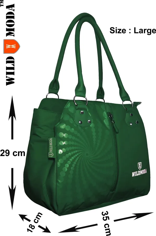 Green_Polyester_Printed_Zip_Closure_Shoulder_Bag_For_Women_(29_X_35_Cm)