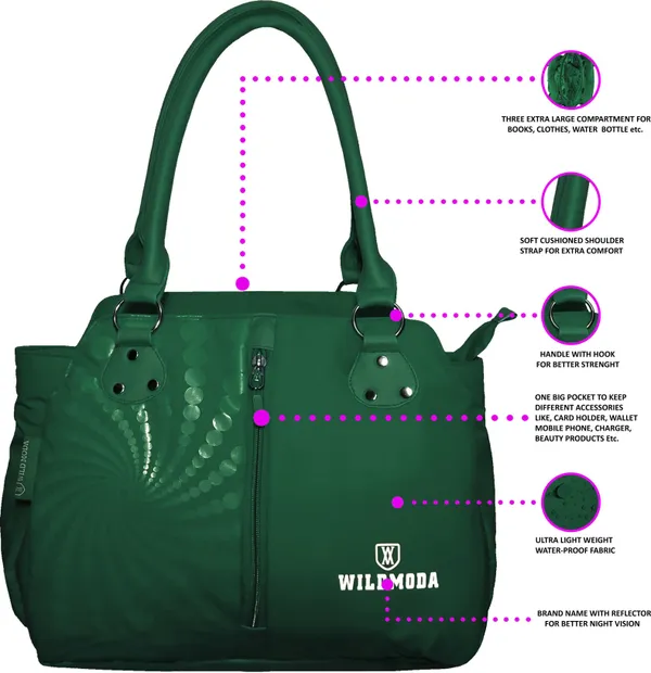 Green_Polyester_Printed_Zip_Closure_Shoulder_Bag_For_Women_(29_X_35_Cm)