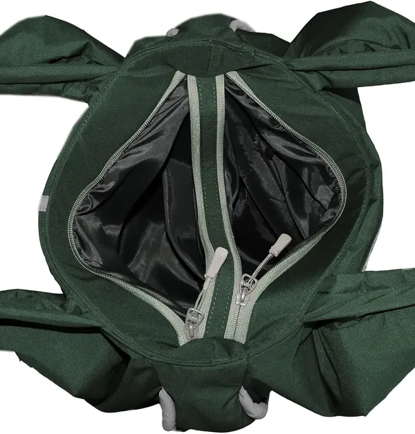 Green_&_Grey_Polyester_Solid_Zip_Closure_Shoulder_Bag_For_Women_(33_X_38_Cm)