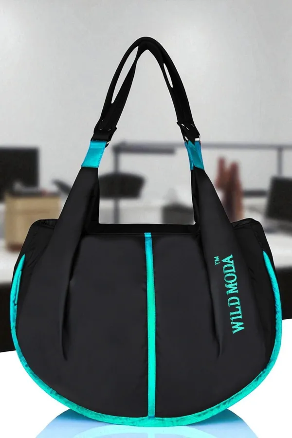Black_&_Blue_Polyester_Solid_Zip_Closure_Shoulder_Bag_For_Women_(33_X_38_Cm)