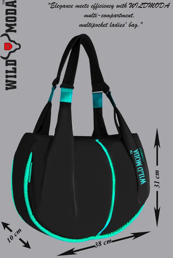 Black_&_Blue_Polyester_Solid_Zip_Closure_Shoulder_Bag_For_Women_(33_X_38_Cm)