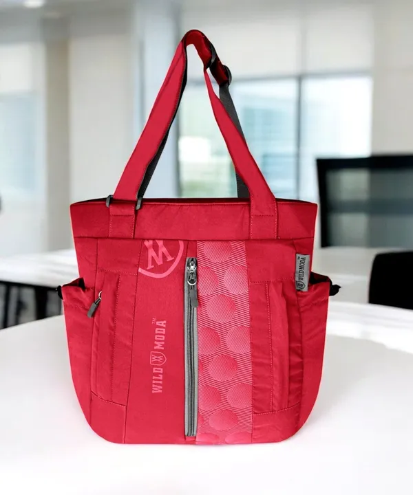 Red_Polyester_Printed_Zip_Closure_Shoulder_Bag_For_Women_(36_X_28_Cm)