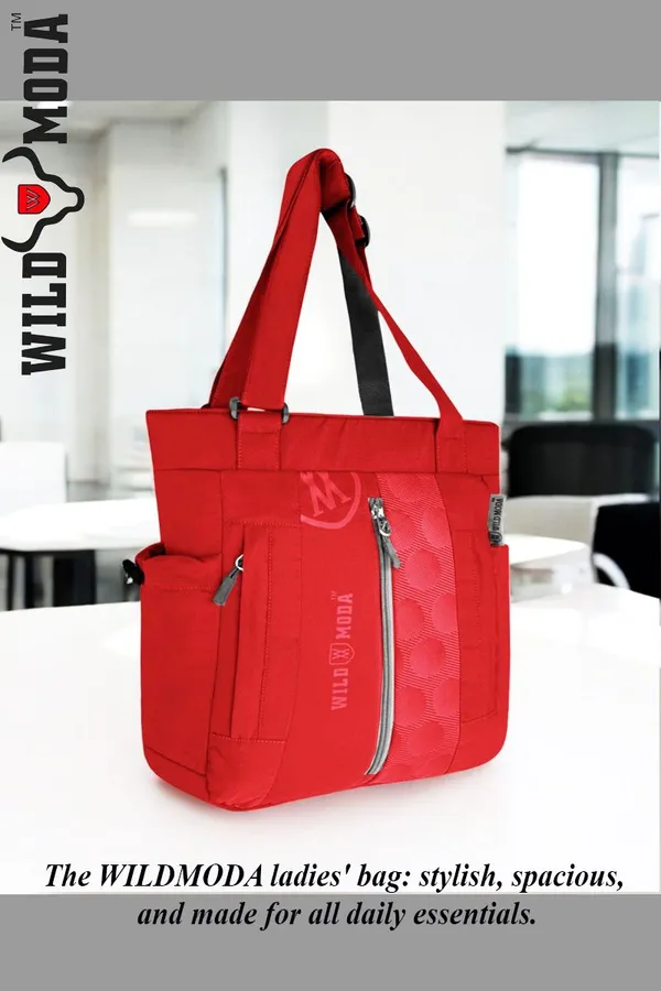 Red_Polyester_Printed_Zip_Closure_Shoulder_Bag_For_Women_(36_X_28_Cm)