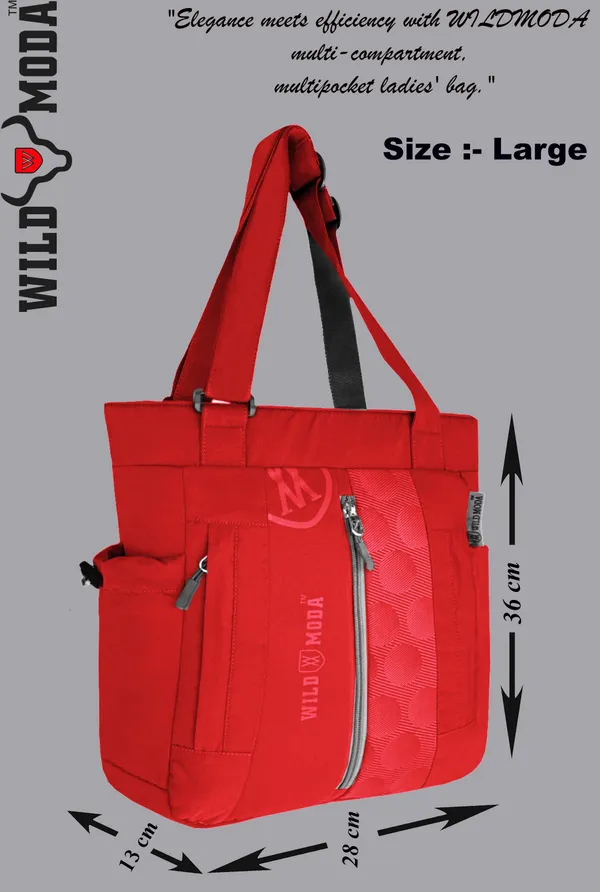 Red_Polyester_Printed_Zip_Closure_Shoulder_Bag_For_Women_(36_X_28_Cm)