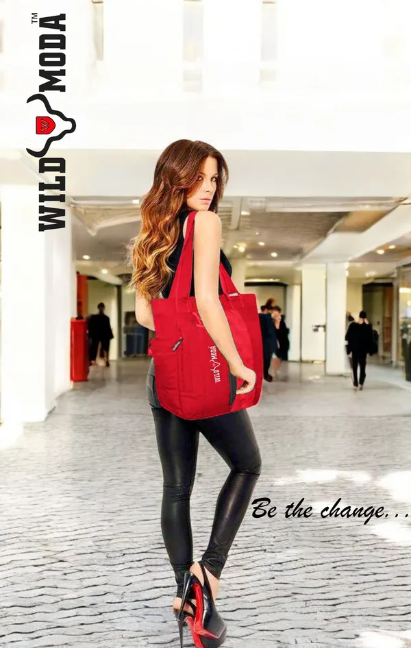 Red_Polyester_Printed_Zip_Closure_Shoulder_Bag_For_Women_(36_X_28_Cm)