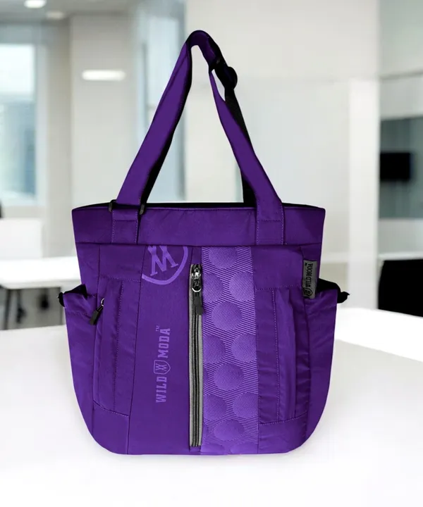 Purple_Polyester_Printed_Zip_Closure_Shoulder_Bag_For_Women_(36_X_28_Cm)