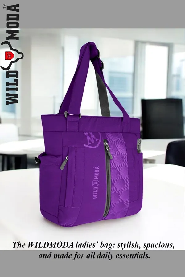 Purple_Polyester_Printed_Zip_Closure_Shoulder_Bag_For_Women_(36_X_28_Cm)