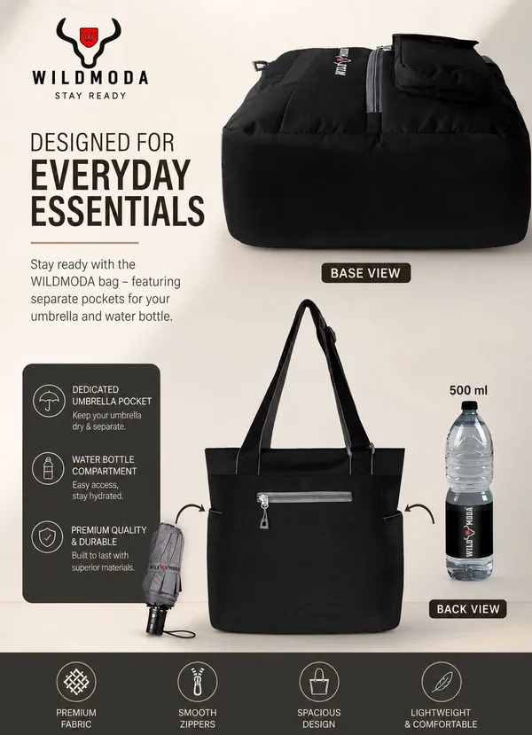 Black_Polyester_Solid_Zip_Closure_Shoulder_Bag_For_Women_(36_X_28_Cm)