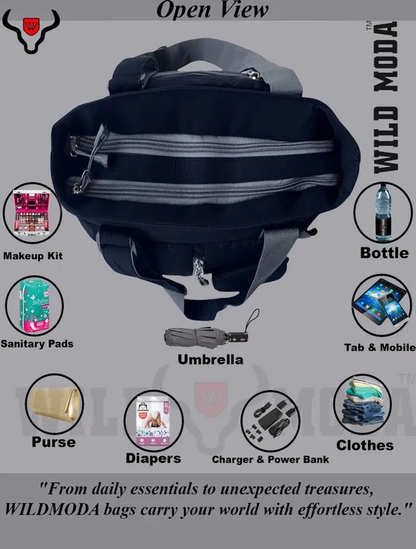 Blue_Polyester_Solid_Zip_Closure_Shoulder_Bag_For_Women_(36_X_28_Cm)
