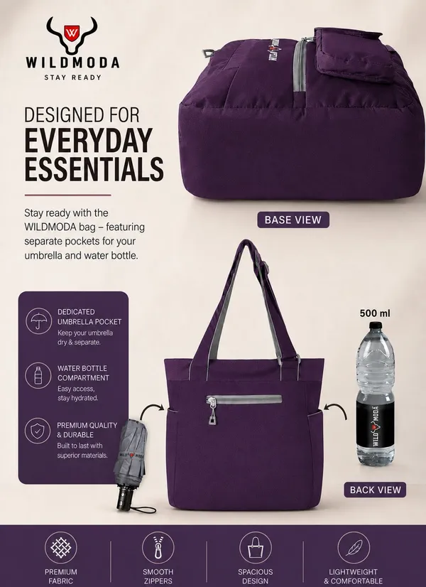 Purple_Polyester_Solid_Zip_Closure_Shoulder_Bag_For_Women_(36_X_28_Cm)
