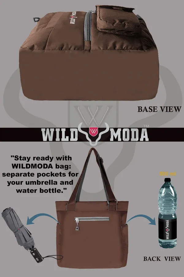 Beige_Polyester_Solid_Zip_Closure_Shoulder_Bag_For_Women_(36_X_28_Cm)