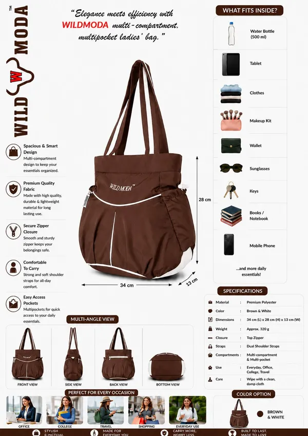 Brown_Polyester_Zip_Closure_Shoulder_Bag_For_Women_(28_X_34_Cm)