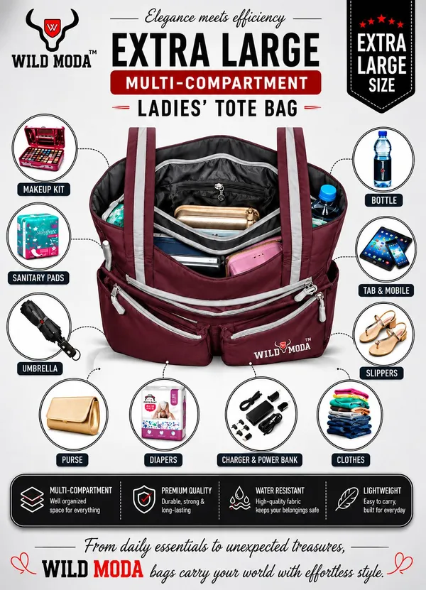 Maroon_Polyester_Zip_Closure_Shoulder_Bag_For_Women_(34_X_32_Cm)