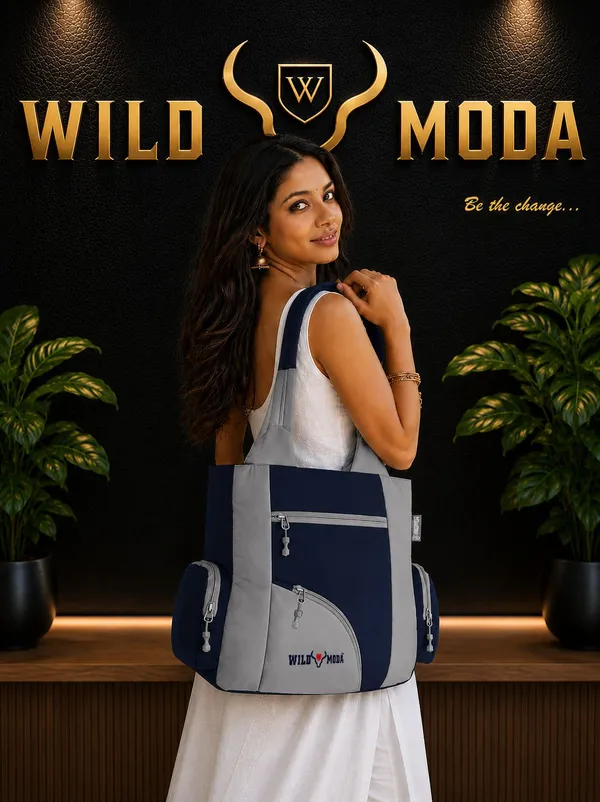 Blue_Polyester_Solid_Zip_Closure_Tote_For_Women_(39_X_32_Cm)