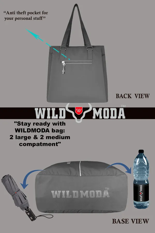Grey_Polyester_Zip_Closure_Shoulder_Bag_For_Women_(35_X_34_Cm)