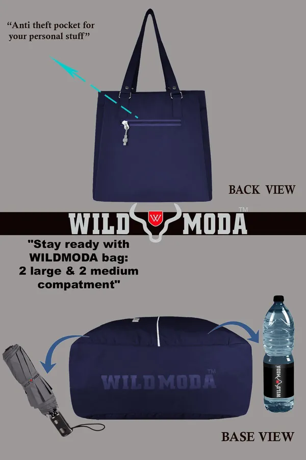 Blue_Polyester_Zip_Closure_Shoulder_Bag_For_Women_(35_X_34_Cm)